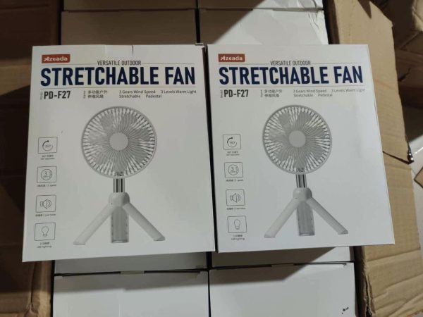 AZEADA PD-F27 Rechargeable Fan with Tripod Stand