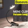 Baseus Mini Clip Lamp For Book Reading, Aquarium, Laptop Keybaord Light- Rechargeable, Portable And Useful (DGRAD-0G )