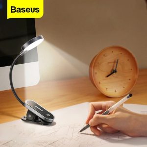 Baseus Mini Clip Lamp For Book Reading, Aquarium, Laptop Keybaord Light- Rechargeable, Portable And Useful (DGRAD-0G )